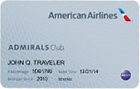 American Airlines Admirals Club membership accepted